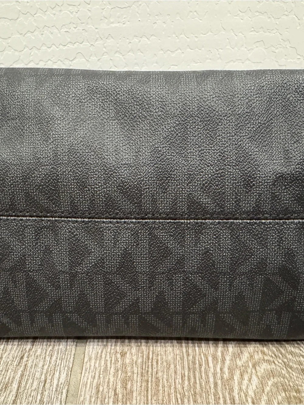 Michael Kors Black Dome Satchel with MK Medallion